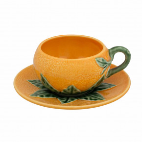 Orange Tea Cup & Saucer