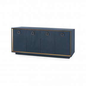 Ansel 4-Door Cabinet Blue Steel