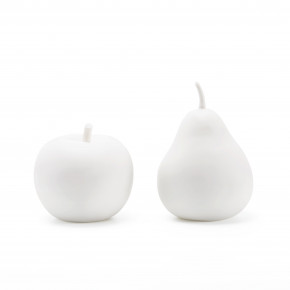Apple & Pear Set of 2 Porcelains Blanc de Chine