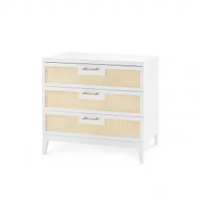 Astor 3-Drawer Side Table Vanilla