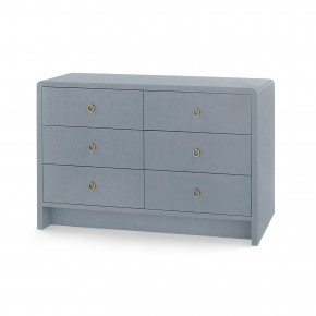 Bryant Linen Extra Large 6-Drawer Winter Gray