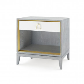 Cameron 1-Drawer Side Table Soft Gray