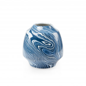 Caspian Small Vase Blue and White