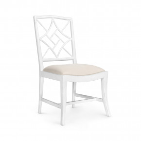 Evelyn Side Chair Distressed Eggshell White