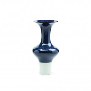 Flare Vase Deep Blue and White