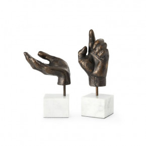 Hands Statue (Pair) Bronze