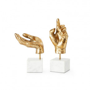Hands Statue (Pair) Gold Leaf