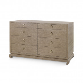 Ming Extra Large 8-Drawer Flax Brown