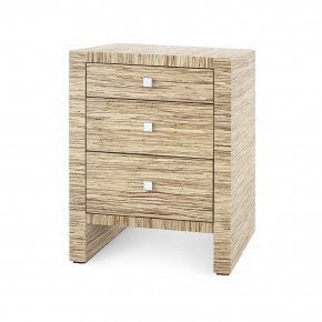 Morgan Papyrus 3-Drawer Side Table Papyrus