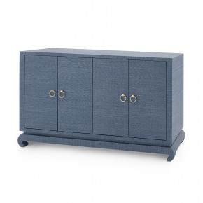 Meredith 4-Door Cabinet Navy Blue