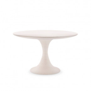 Rope Dining Table Whitewashed Cotton White