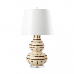 Shino Lamp (Lamp Only) Ivory and Brown