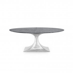 Stockholm Small Oval Table Base Nickel