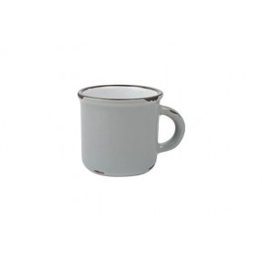 Tinware Set of 4 Espresso Mugs Light Grey