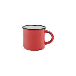 Tinware Set of 4 Espresso Mugs Red
