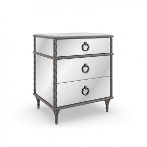 Fontainebleau Nightstand Sea Smoke Leaf