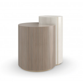 Duality End/Side Table Ivory Craze, Dry Martini, Brushed Gold Paint