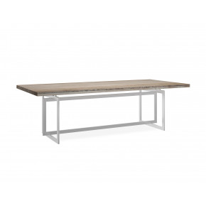 Wish You Were Here Lightly Brushed Chrome Table - Flowing Sandstone