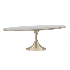 Semper 96 Oval Table - Whisper of Gold