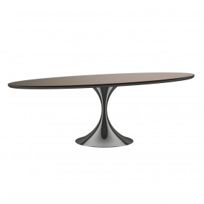 Semper 96 Oval Table - Deep Bronze