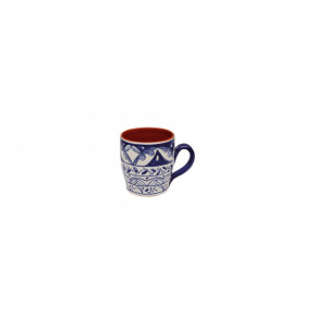 Alentejo Terracotta Blue-White Mug H4'' | 14 Oz.
