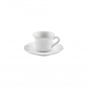 Impressions White Coffee Cup & Saucer 3.75'' X 3'' H2.25'' | 3 Oz.