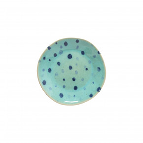 Nantucket Aqua Dots SaladDessert Plate D8.25'' H1.25''