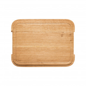 Ensemble Oak Wood Cutting Board/Lid For Rectangular Tray 12.75'' X 9.75'' H1''