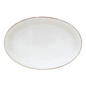 Sardegna White Oval Platter 18'' X 12.25'' H1.75''
