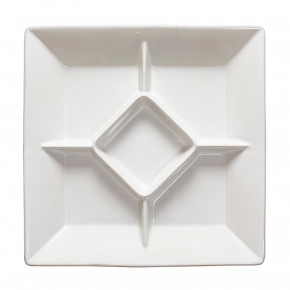 Cook & Host White Square Appetizer Tray 13.25'' X 13.25'' H1.75''