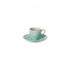 Taormina Aqua Coffee Cup And Saucer 2.5'' x 3.5'' H2.25'' | 3 Oz.