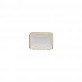 Taormina White & Gold Soap Dish 5.25'' x 3.75'' H1''