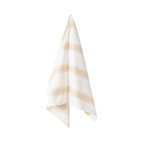Alessa Vanilla Kitchen Towel Herringbone Stripes 27.5'' X 19.75''