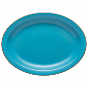 Positano Cyan Oval Platter 15.75'' X 11.75'' H1.5''