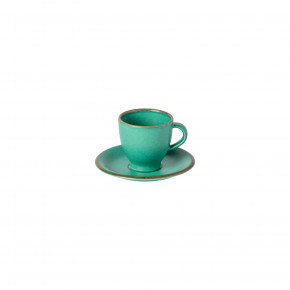 Positano Aloe Coffee Cup & Saucer 3.25'' X 2.5'' H2.5 | 3 Oz. D4.75''