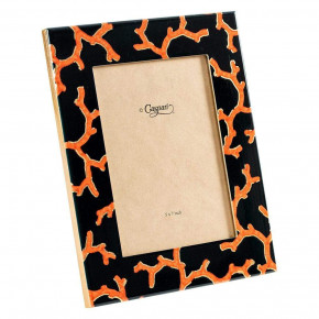 The Coral Sea Lacquer 5" x 7" Picture Frame in Black