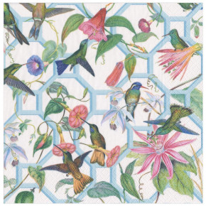 Hummingbird Trellis Paper Dinner Napkins, 20 Per Pack