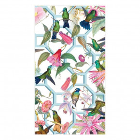 Hummingbird Trellis Paper Guest Towel/Buffet Napkins, 15 Per Pack