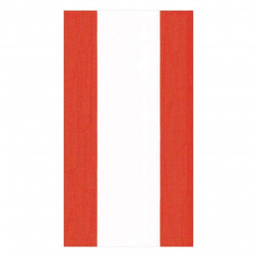 Bandol Stripe Paper Guest Towel/Buffet Napkins Red, 15 Per Pack