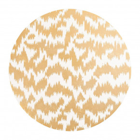 Modern Moire Gold Lacquer Placemat 15" Round