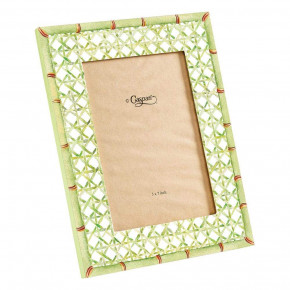 Trellis Lacquer 5" x 7" Picture Frame in Green