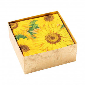 Sunflowers Boxed Paper Cocktail Napkins - 40 Per Box