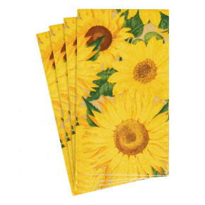 Sunflowers Paper Guest Towel/Buffet Napkins, 15 Per Pack