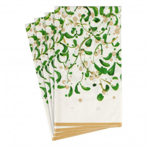 Modern Mistletoe Paper Guest Towel/Buffet Napkins, 15 Per Pack