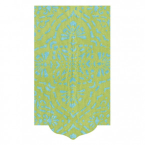 Annika Green Paper Linen Die-Cut Paper Guest Towel/Buffet Napkins, 15 per Pack