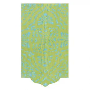 Annika Green Paper Linen Die-Cut Paper Guest Towel/Buffet Napkins, 15 per Pack