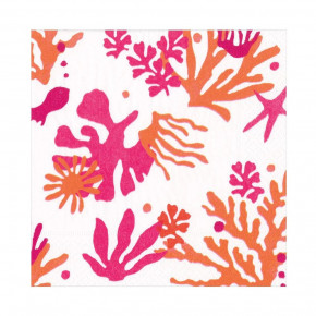 Matisse Coral Orange Luncheon Paper Napkins, 20 per Pack