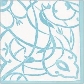 Algarve Aqua Paper Linen Dinner Napkins, 12 per Pack