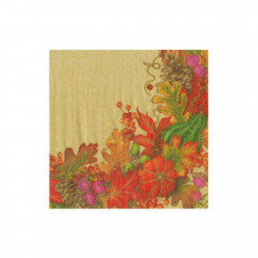 Harvest Garland Gold Paper Cocktail Napkins, 20 per Pack