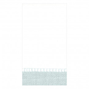 Linen Border Paper Guest Towel/Buffet Napkins Silver, 15 Per Pack